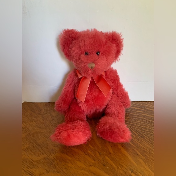 Russ Bears From The Past Teddy Bear plush JUBILEE 14” Beanbag Watermelon Pink - Picture 1 of 9
